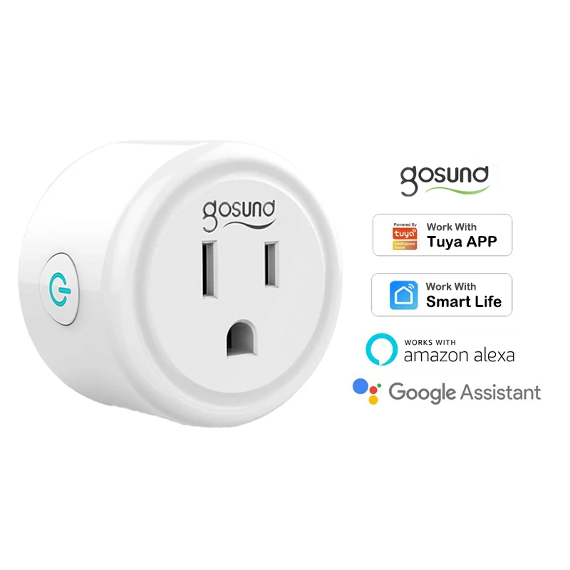 Умная розетка Tuya Smart Life беспроводная Wi-Fi 10 А умная для США энергосберегающий