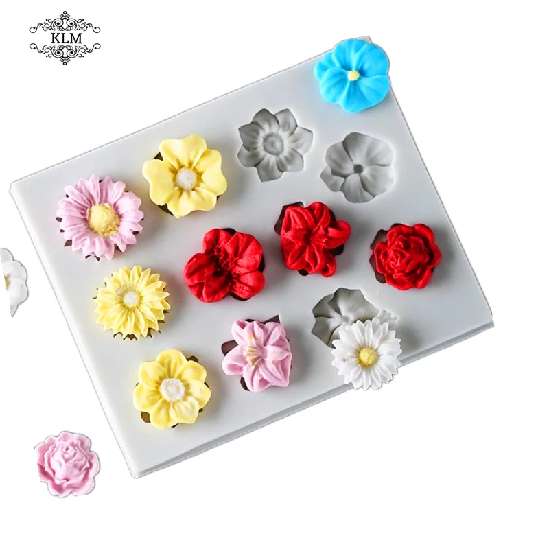 

KLM New Flower Cake Silicone Mold DIY Chocolate Fondant Mousse Tool