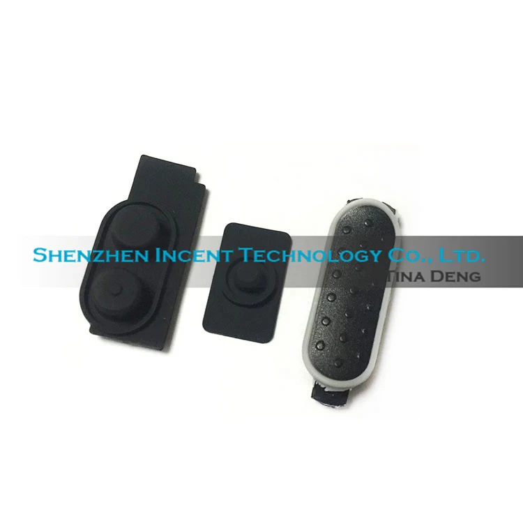 VOIONAIR 10sets/lot PTT Button And Rubber For DEP550E XIR P6620I P6600I Radio radio earphone dust cover assembly for motorola xir p6600i p6620i dep550e dep570e xpr3300e walkie talkie