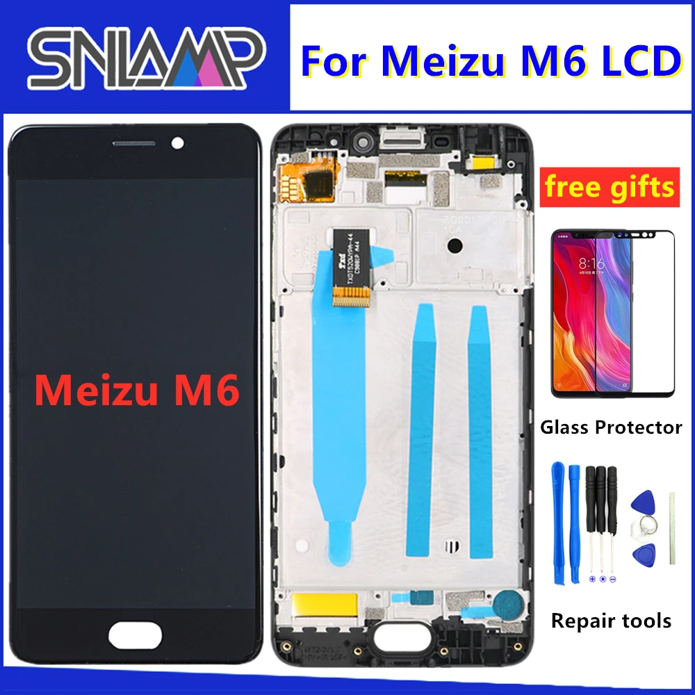 5," ЖК-дисплей для MEIZU M6 ЖК-дисплей с сенсорным экраном дигитайзер с рамкой для Meizu M6 M711H M711M M711Q ЖК-замена