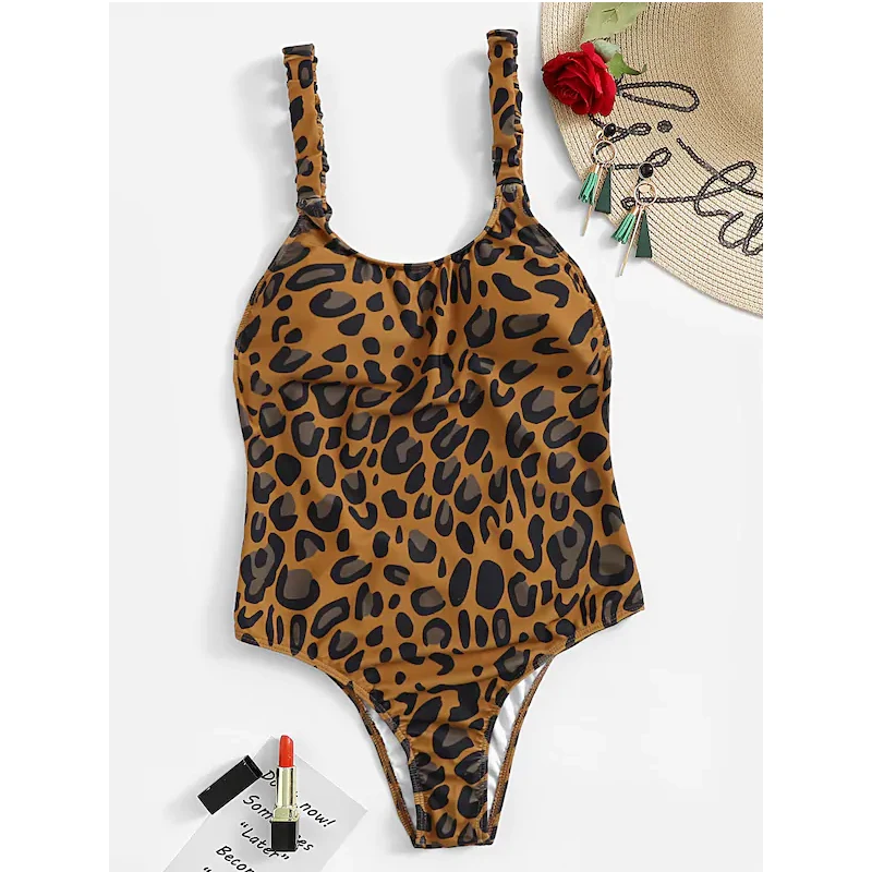 2020 New Sexy Scoop Neck Monokini Women Leopard Print Swimwear Backless Swimsuit S-L Girl Pullover Bathing Suit One Piece Suit 2020 New Sexy Scoop Neck Monokini Women Leopard Print Swimwear Backless Swimsuit S-L Girl Pullover Bathing Suit One Piece Suit