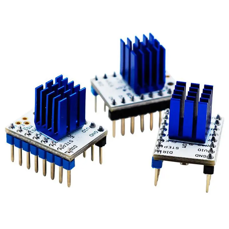 10 шт. TMC2208 V1.0 модуль драйвера шагового двигателя контроллер включая. 10x теплоотвод 1x отвертка 3d принтер набор аксессуаров