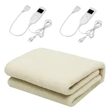 Электрический Подогрев Одеяло Теплый Мягкий Нижний двухъярусный коврик для тела подогреватель двойной контроллер цифрового таймера Электрический нагревательный матрас термостат