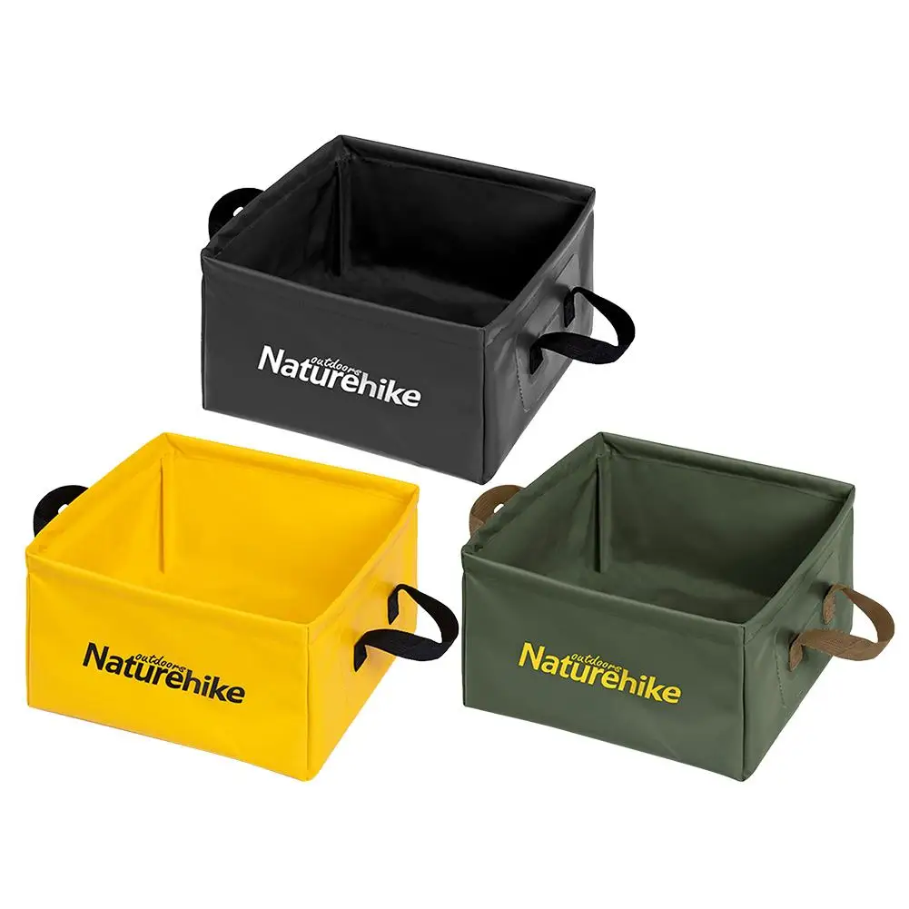 

13L Outdoor Folding Bucket Camping Fishing Folding Collapsible Bucket Car Wash Fishing Square Barrel Bathroom Kitchen Wash Fruit