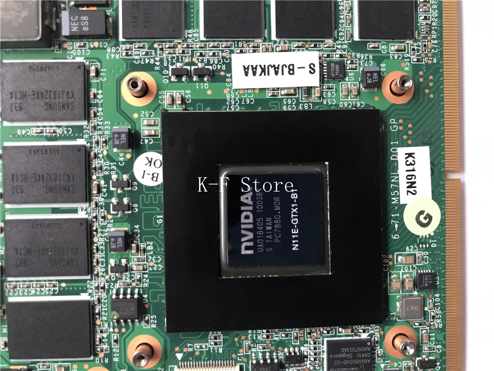 Gtx285M Gtx285 Per Dell Alienware M17X M15X Notebook Pc Ddr3 1Gb Mxm 3 Scheda Video Grafica