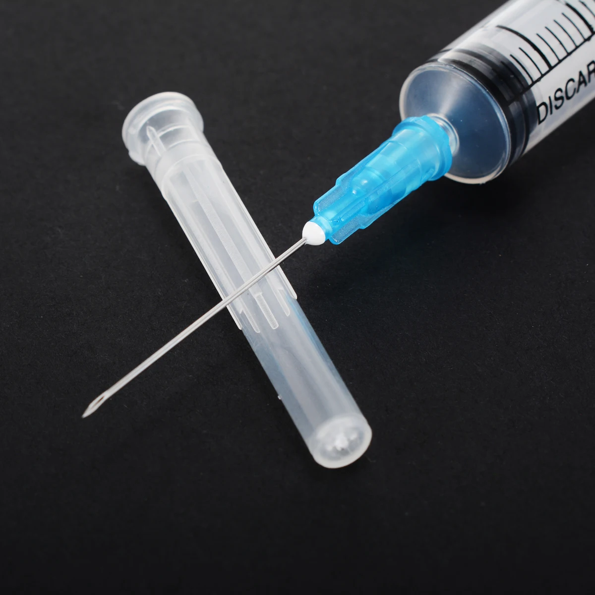 10pcs Transparent 5ml Plastic Sterile Syringes With Sharp End Tip Needle and Storage Caps For Industrial Glue Tools