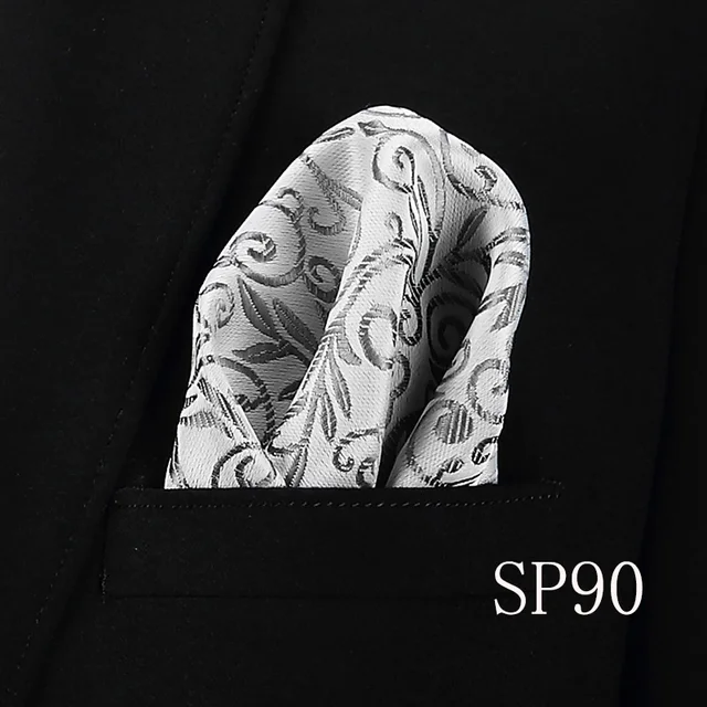 Fashion 100% Silk Hankerchief Scarves Vintage Hankies Men's Pocket Square Handkerchiefs Striped Solid Snot Rag 22*22 cm SP90