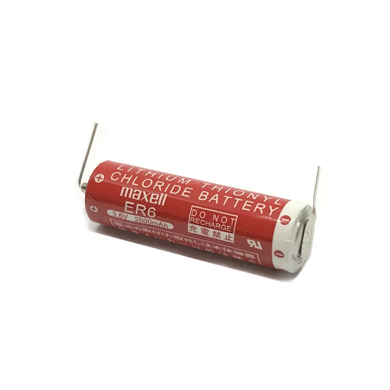Maxell ER6 3.6V 2000mah Horned Lithium Thionyl Chloride Li ion Battery PLC  Batteries Cell ER 6|Primary \u0026 Dry Batteries| - AliExpress