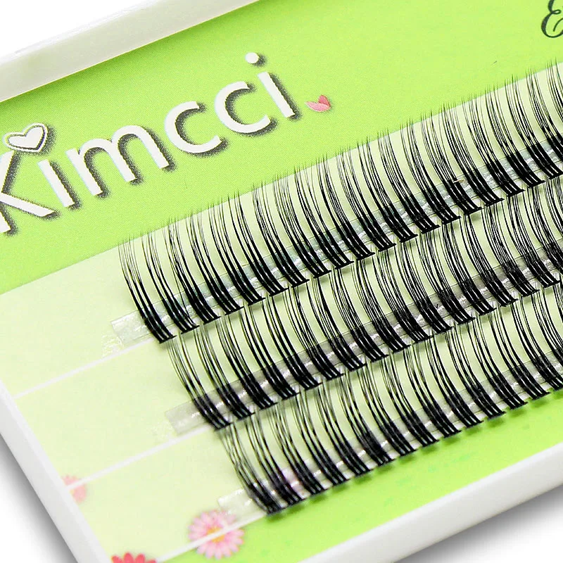 

Kimcci 120 Bundles 2 Layers 3D Thicken Individual Eyelash Extension False Makeup Grafting Eyelashes Russian Volume Faux Lashes