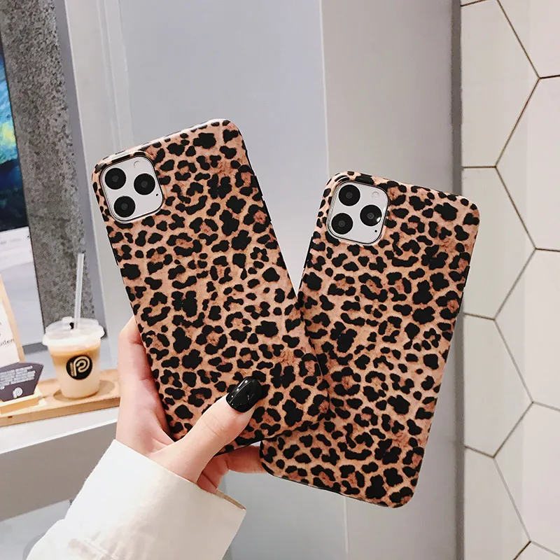 Роскошный модный Ультратонкий чехол с леопардовым принтом для iPhone 11 Pro X XR XS Max 7 8 6