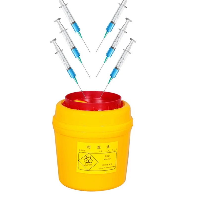 1L, 2L, 3L, 4L, 5L, 6L, 8L, 15L Sharps игольчатый ящик для медицинских отходов легкий компактный дорожный