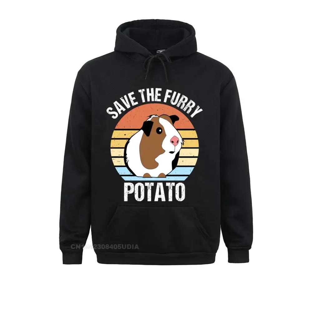 Long Sleeve Hoodies  Youth Sweatshirts Save The Furry Potato Funny Guinea Pig Pullover Hoodie__B10269 Custom Hoods Rife Save The Furry Potato Funny Guinea Pig Pullover Hoodie__B10269black