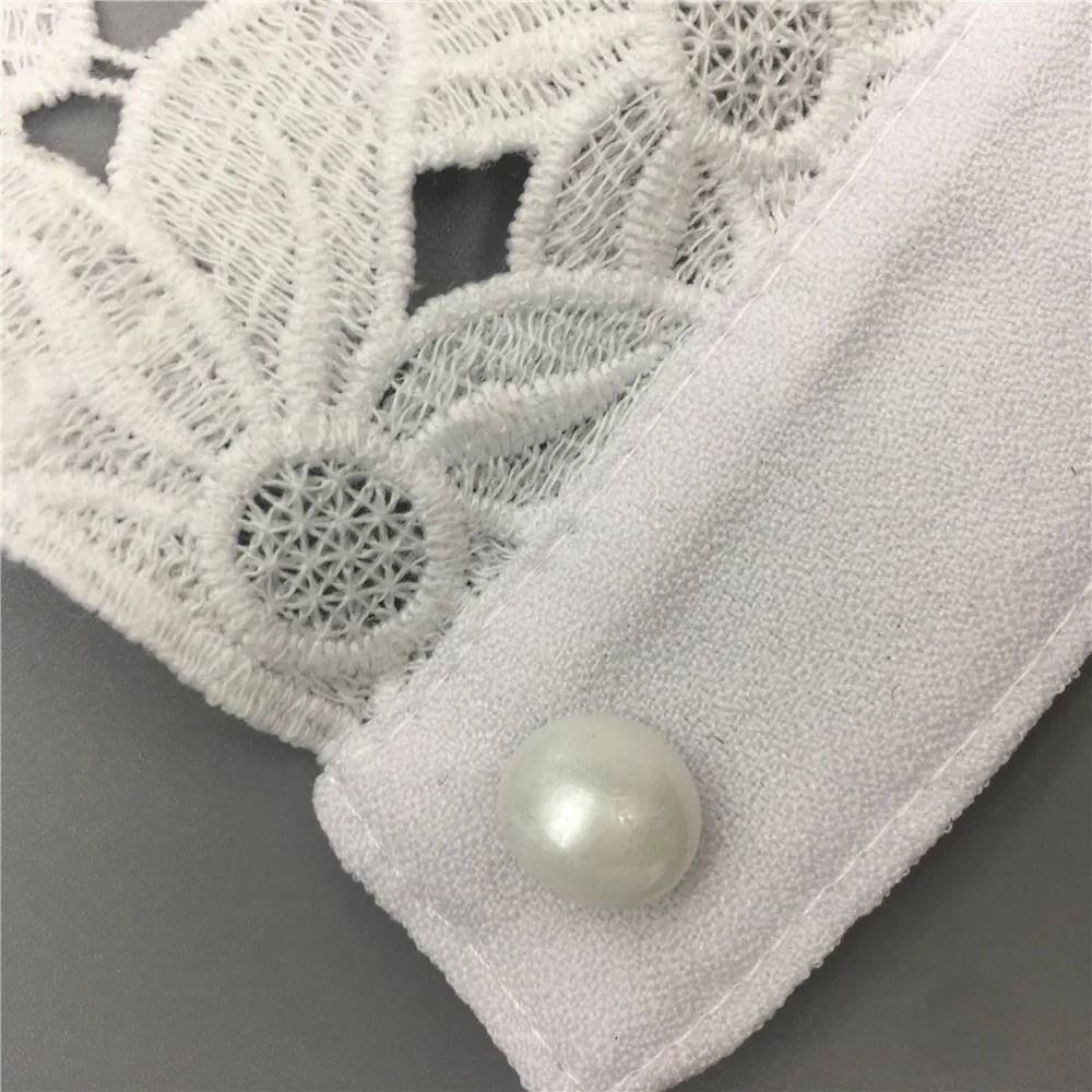 Embroidery Pearl Three-dimensional Flower Lace Collar DIY Decorative Dress lace garment accessories lace decoration lace accessories lace sewing accessories clothing accessories clothing craft accessories