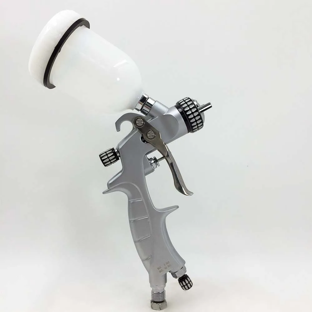 

Air Spray gun Gravity Feed HVLP Mini Spray Gun 0.8/1.0mm Nozzle With 100cc Cup Repair sprayer