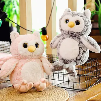 

Cartoon Large Plussh Owl Doll ToyAnimal Stuffed Plush Toys Dolls Home Office Desktop Decoration Baby Accompany Doll Xmas Gift