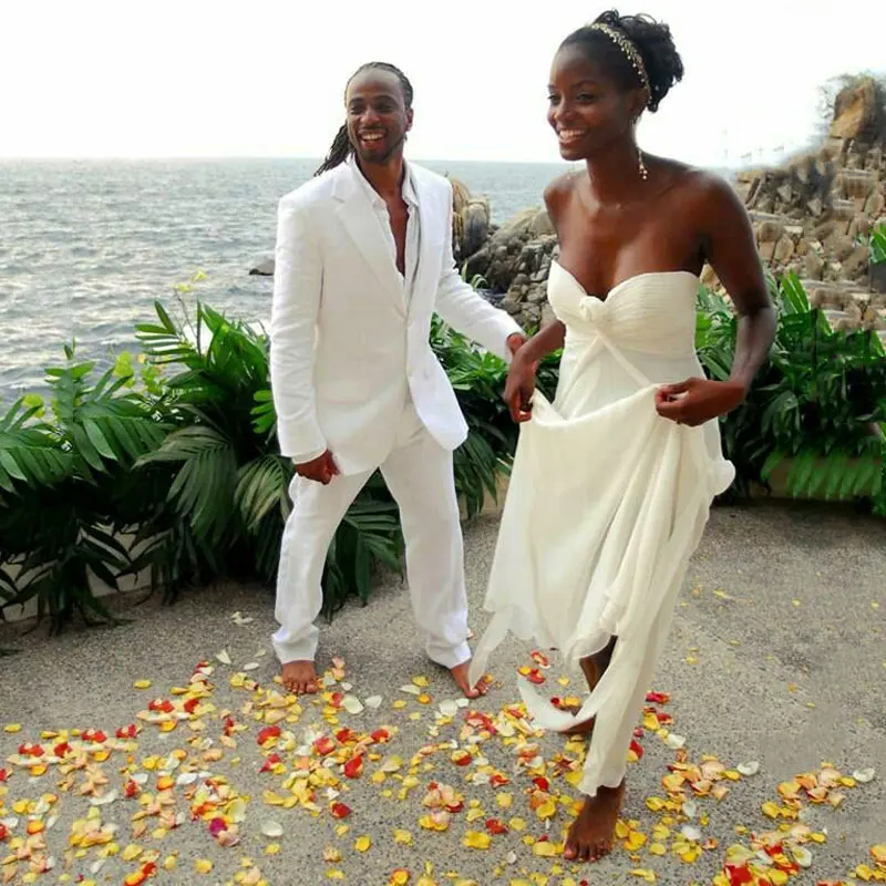 売れ筋一掃 ビーチアイボリーリネン結婚式のスーツブレザー21スリムフィットカジュアル新郎ウエディングテーラーメイドメンズタキシードスーツの男2個衣装 公式 オンライン販売 Grundschule Enger De