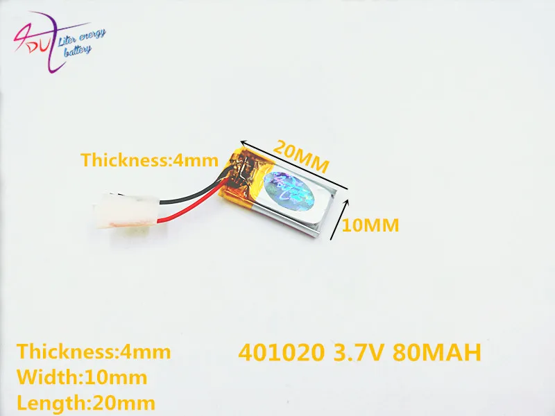 Liter energy battery Lithium-ion polymer batteries 401020 80mAh 3.7V 401220 401221 mini Bluetooth headset device