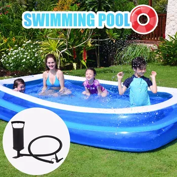 

Swimming Pools For Family Outdoor Inflation Pool With Inflator Baby Ocean Ball Sand Pool Bath Toys Square Piscina Ju6