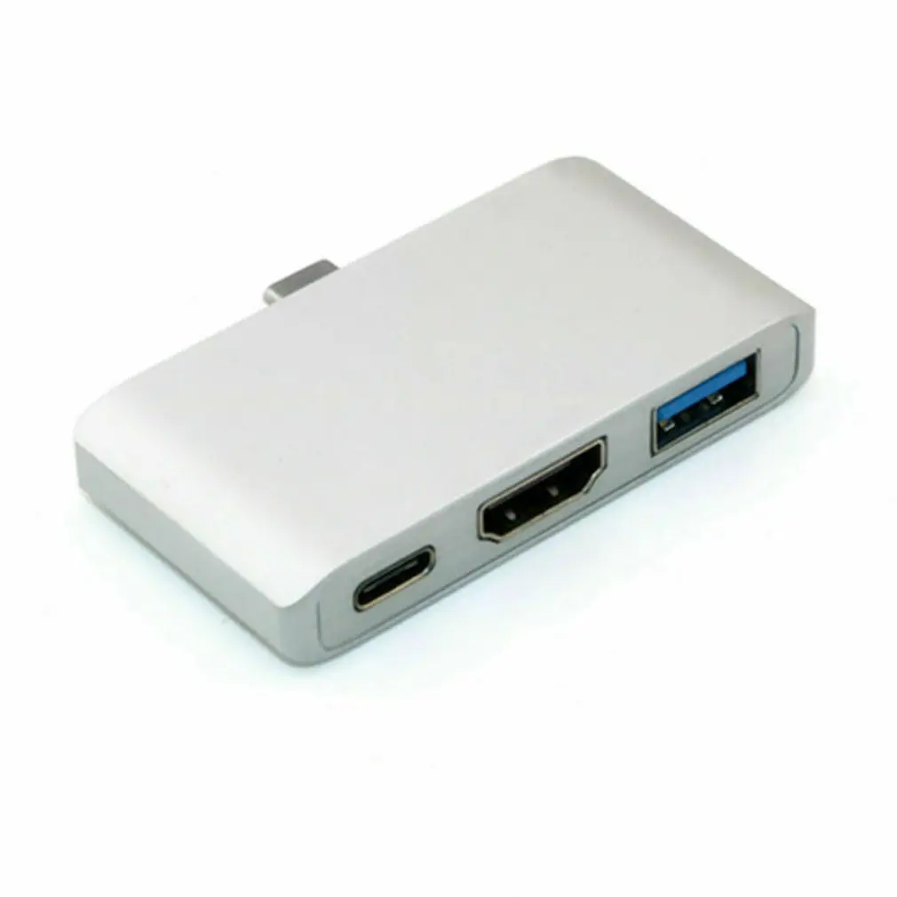 3 usb type-C концентратор в HDMI Dex режим для Samsung Galaxy S8/S9 с PD USB 3,0 для Macbook Pro Usb-C адаптер - Цвет: silver