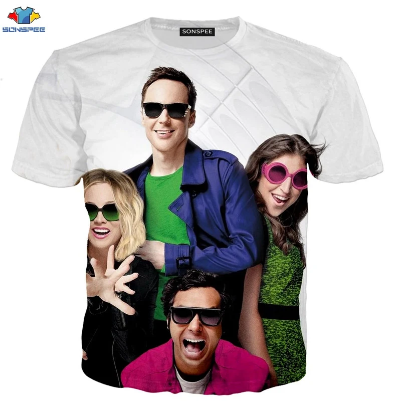 19 SONSPEE The Big Bang Theory Funny3D Футболка с принтом для мужчин и женщин, унисекс, горячая Распродажа, модные хип-хоп футболки, уличная одежда для отдыха, XK38 - Цвет: 19