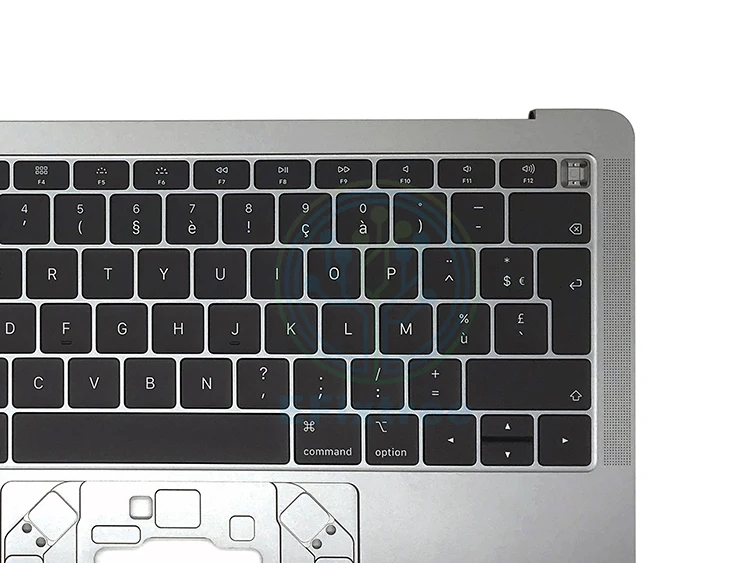 Чехол plamreset Space Gray для Macbook Air retina 1" 13,3" A1932, чехол с клавиатурой, французский макет MRE82 EMC 3184