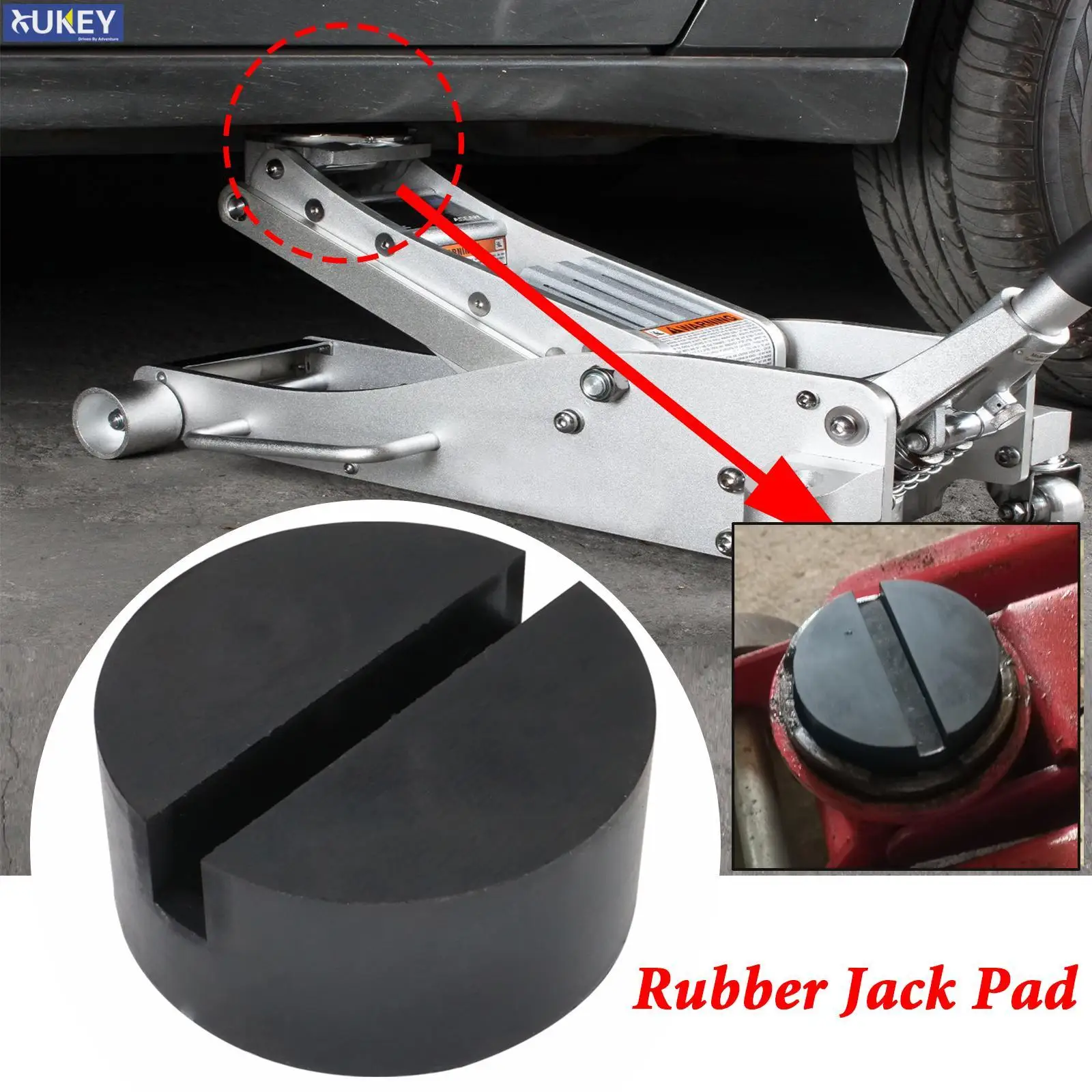 Five Bananas Jack Rubber Pad,Car Black Anti-Slip Rail Adapter Support Block Heavy Duty for Car Lift 1 Pack, 3# 