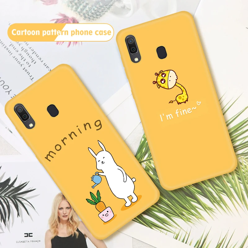 

Cartoon Couples Silicone Candy Phone Case For Samsung Galaxy Note 10 Pro A30 A50 Note8 9 S8 S9 S10 Plus S10e Funny Letter Cover