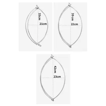 

40 cm/ 50cm Fishing Folding Net Solid Stainless Steel Brail Head Round Dipnet Fishing Tackle Accessories