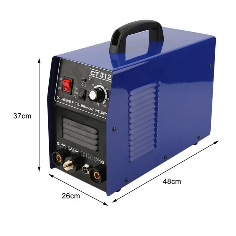 CT312 AC220V 3 IN 1 MIG TIG MMA Semi-automatic Welding Machine Welder Inverter Gasless Plasma Cutter Welding Equipments EU Stock 6