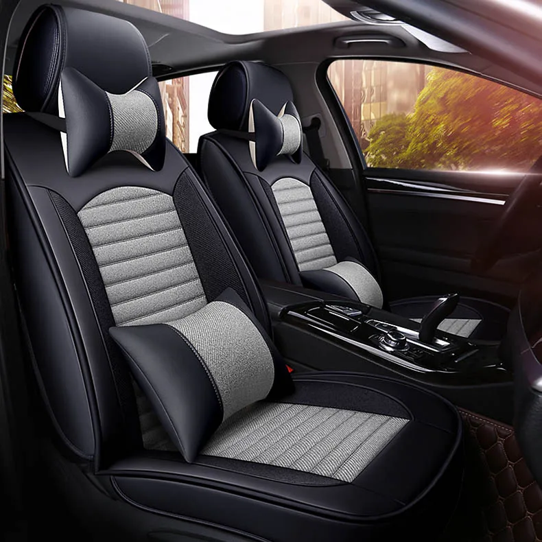 Универсальный чехол для автомобильных сидений кожа авто kia rio ceed sportage mazda cx7 skoda superb