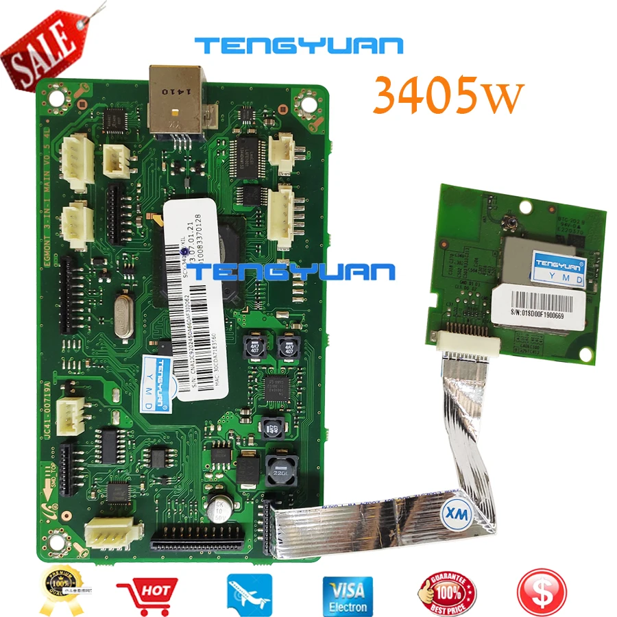 2 X JC41-00719A Logic основная плата для Samsung SCX-3405 SCX-3406W SCX 3405W 3405 3406W 3406 запчасти