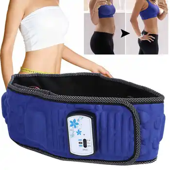 

Unisex Adjustable Weight Loss Fat Burning Vibration Belly Massager Body Slimming Belt (100-240V) Body Shaper for Men Women