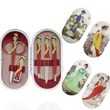 10 шт. набор для ногтей, ножницы для бровей, триммер для носа, маникюрные инструменты для макияжа, ножницы для ногтей, ножницы для кутикулы, резак для ногтей, маникюрный набор