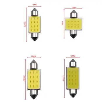 

1pcs Car Led Reading Light Double Tip Cob Roof Light License Plate Light Compartment Light Dome Light 31mm 36mm 39mm 41mm