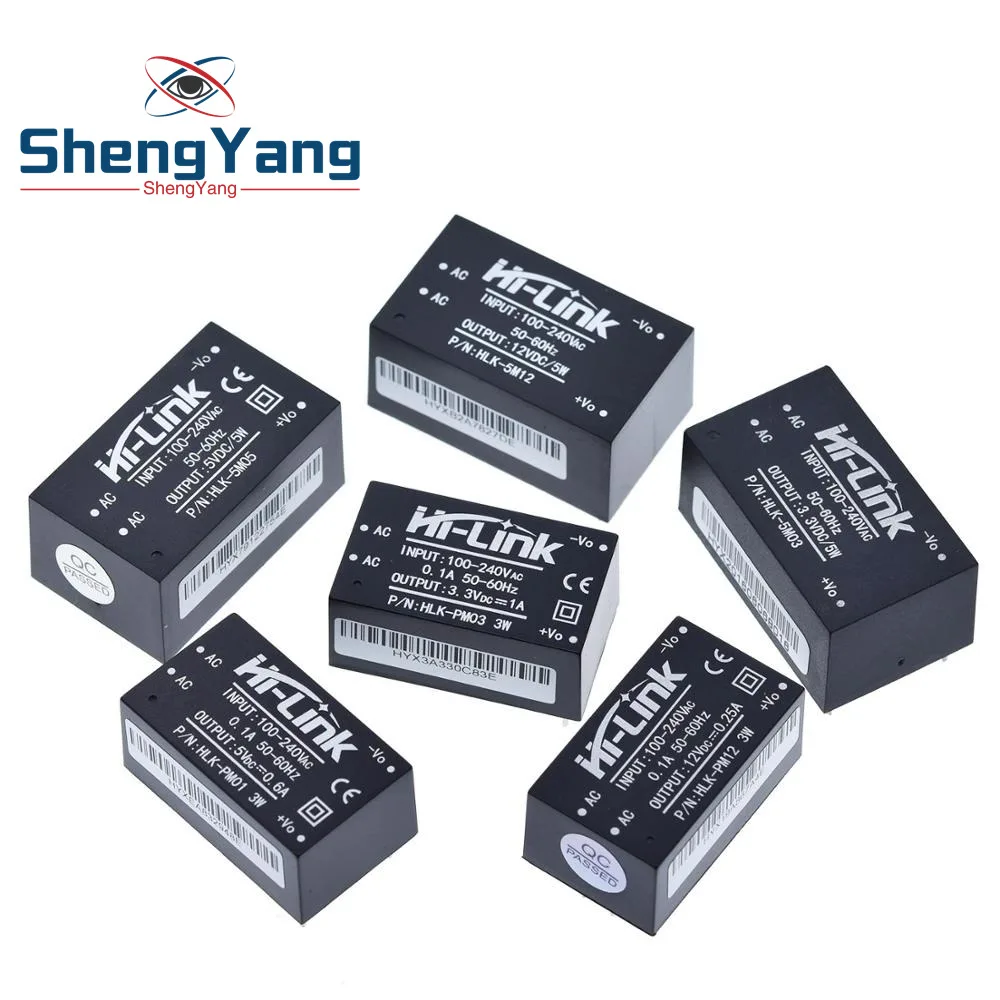 HLK-PM01 HLK-PM03 HLK-PM12 AC-DC 220V 5V/3 3 V/12V Мини источника питания модуль интеллигентая (ый)