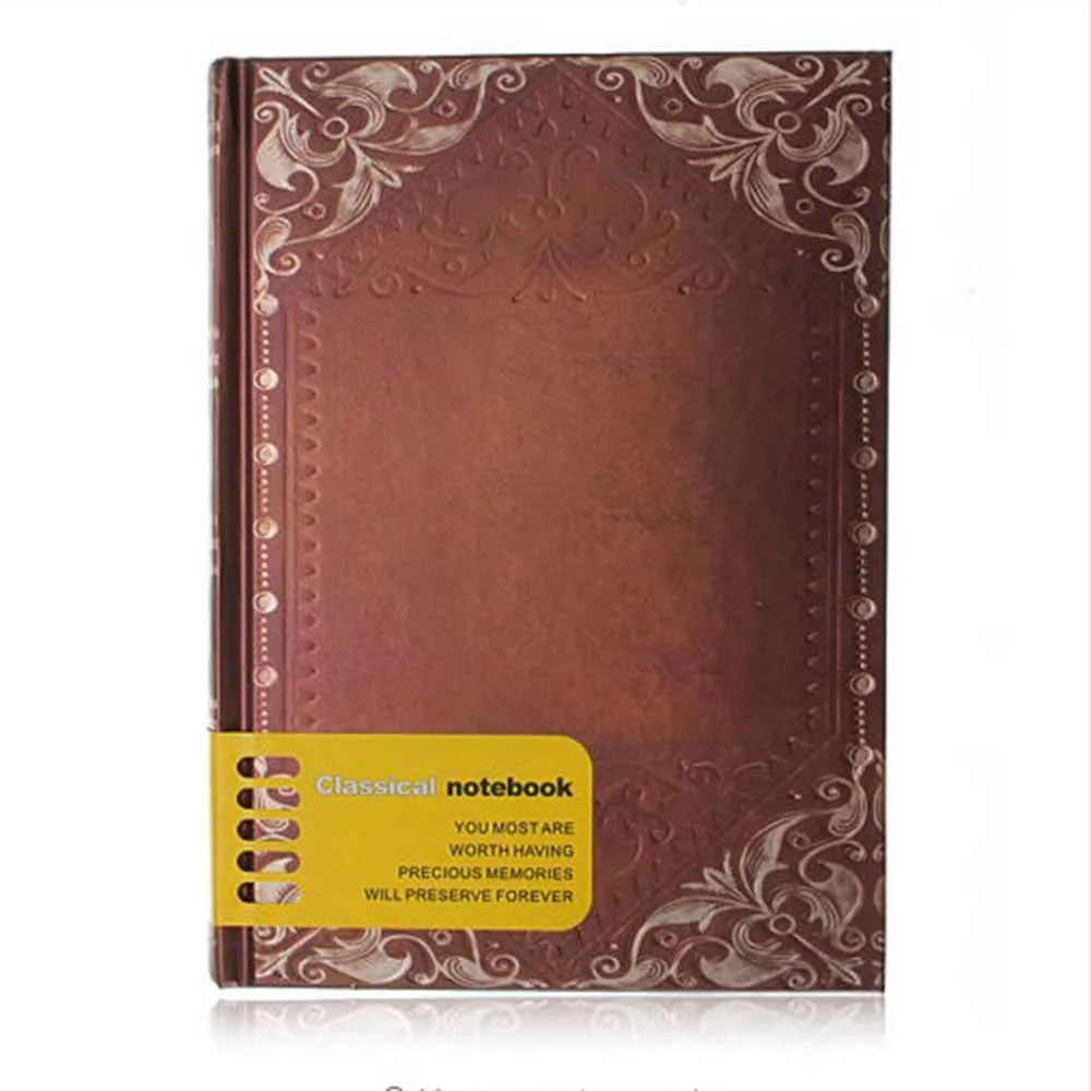 Retro Vintage Personal Notebook Daily Diary Journal Organiser Book School Office Use Dark brown Retro Vintage Personal Notebook Daily Diary Journal Organiser Book School Office Use Dark brown