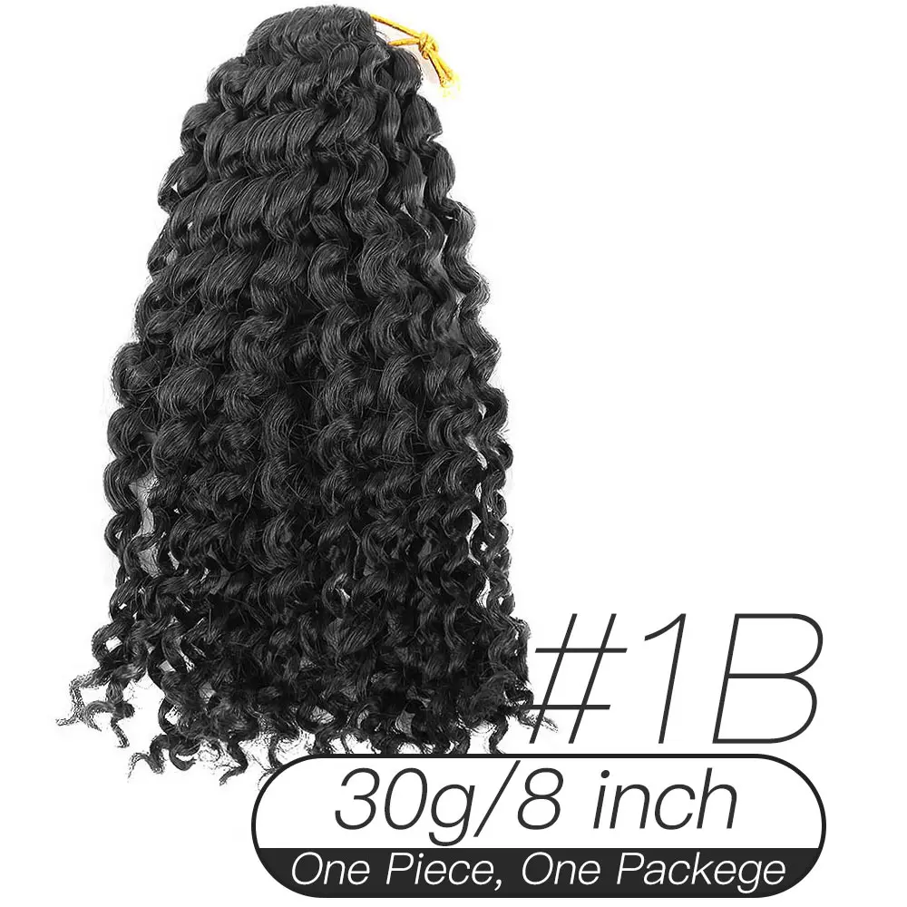 Xnaira Afro Ombre Marley Crochet Braid Hair Fake Colored Strands Synthetic Hair Braids Pre Stretched Braiding Hair Extensions - Цвет: 1B