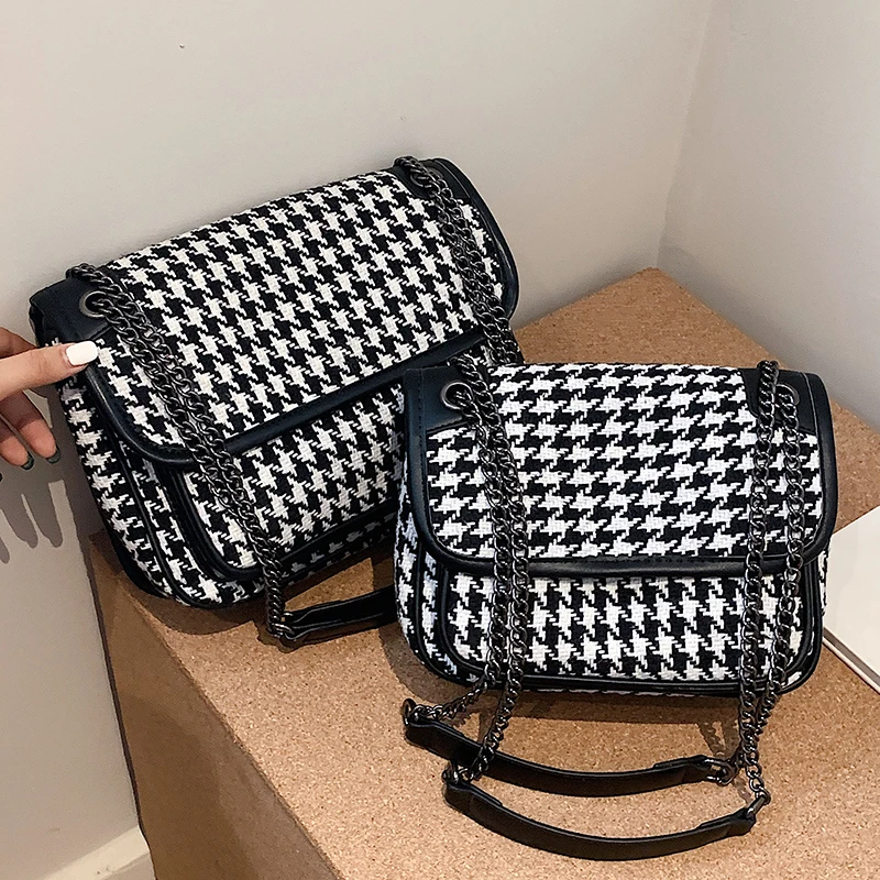 

High Quality Women Small Wool Chain Shoulder Bag Fashion Designer Ladies Crossbody Bags for Women Casual Tote Messenger Bag New