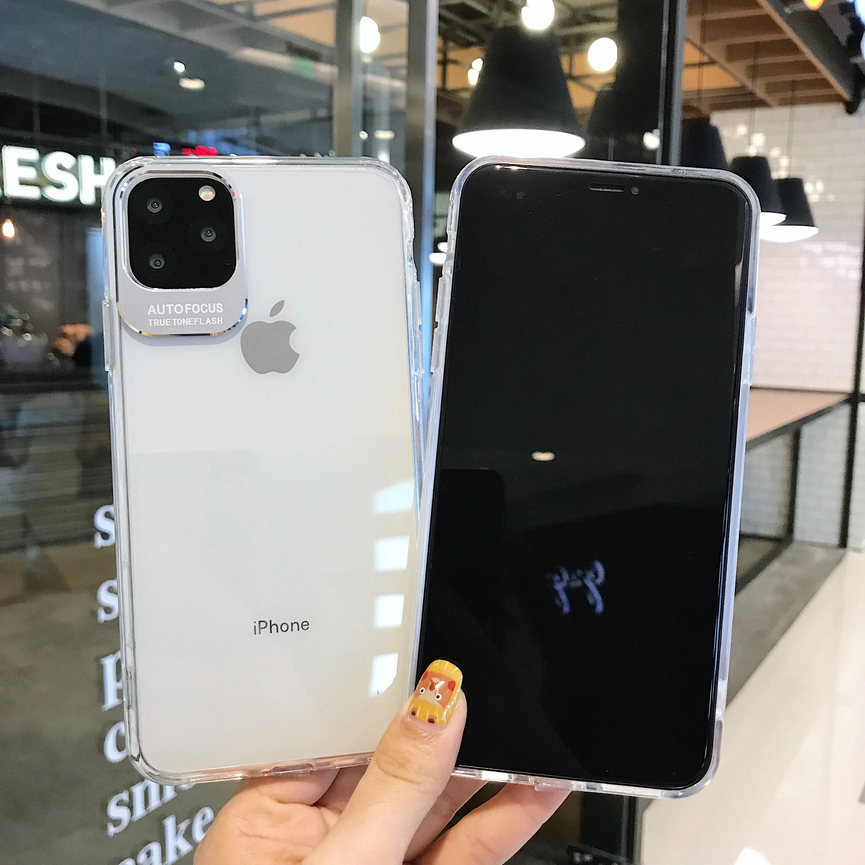 Для iphone 11Pro Max чехол Защитный зеркальный акриловый прозрачный для iphone 6 7 8 7P 8P IPX XS XR XSMAX чехол для телефона