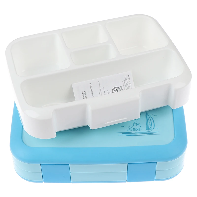 ГОРЯЧАЯ Детская коробка для завтраков с отсеком Microwavable мультфильм Bento коробка герметичный контейнер еды ланчбокс для пикника