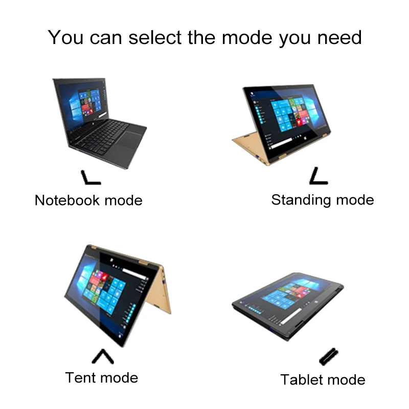 11.6 inch touchscreen convertible tablet laptop iTSOHOO 360 degree rotating laptops intel Notebook computer