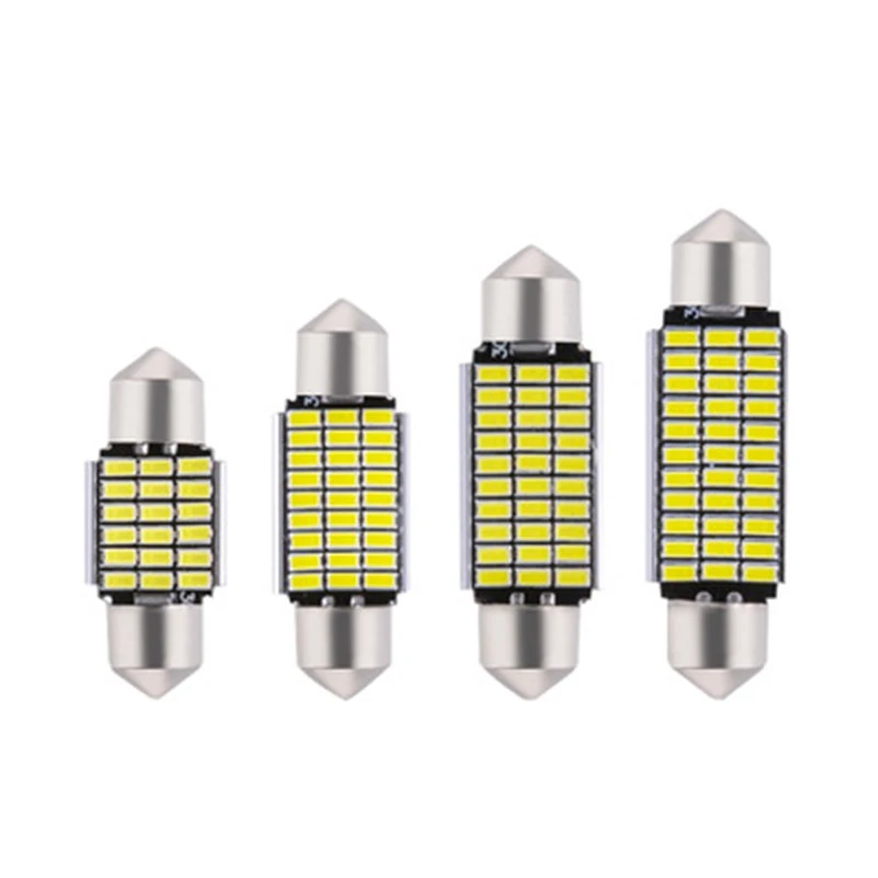 12V Bright White 31mm 36mm 39mm 42mm LED Bulb C5W Car Super License Plate Internal Reading Light | Автомобили и мотоциклы