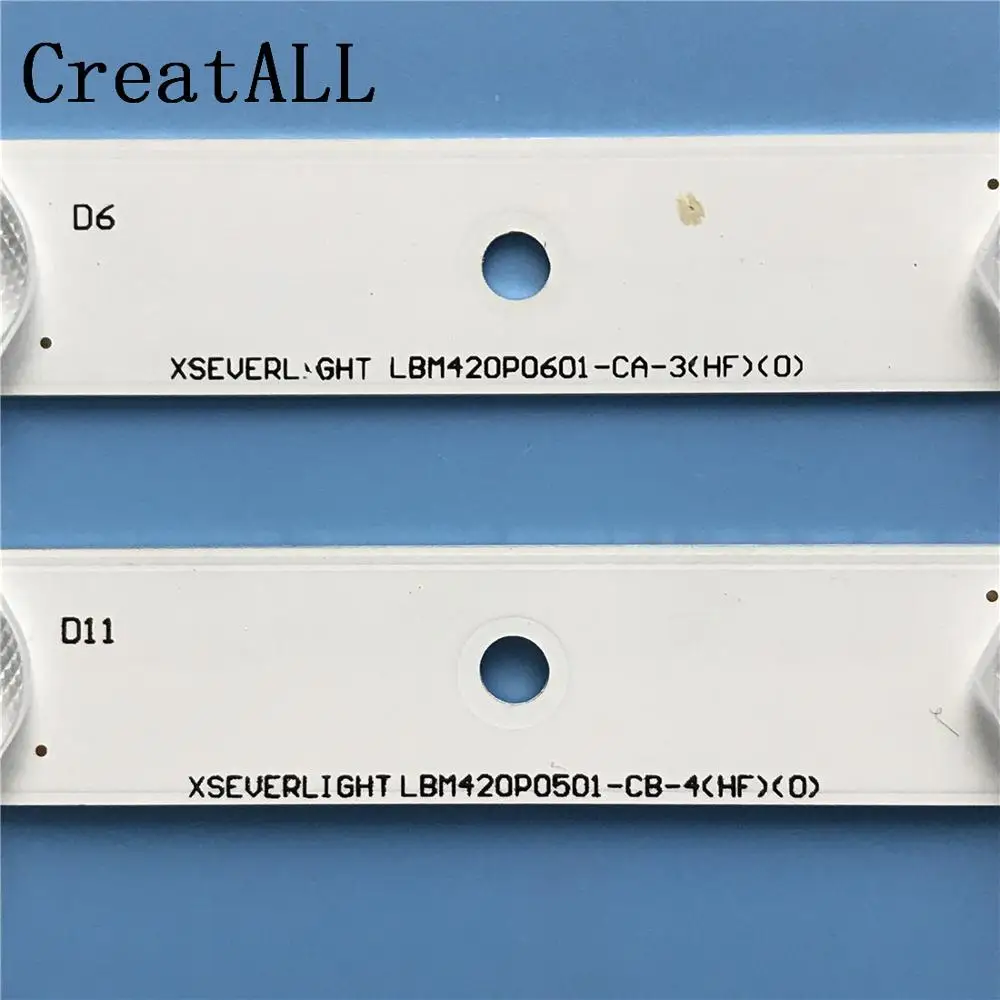 Светодиодный подсветка полосы 5+ 6 Лампа для проектора Панасоник 42PFL3208H/12 42PFL3108K/12 LBM420P0601-CA-3 LBM420P0501-CB-4 PHILIPS 42PFL3018T/60