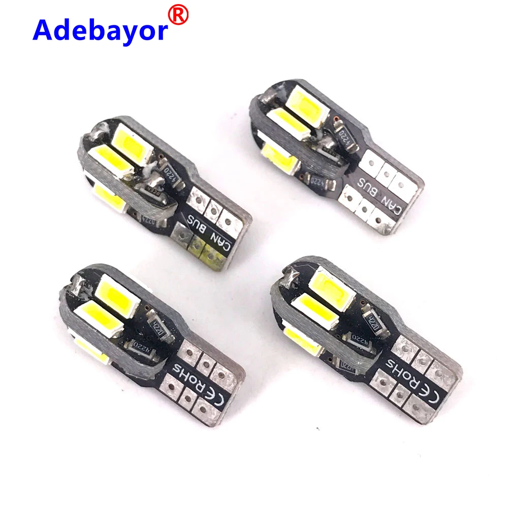 T10 W5w Canbus Led Light 194 168 5730 T10 8smd 5630 No Error Car