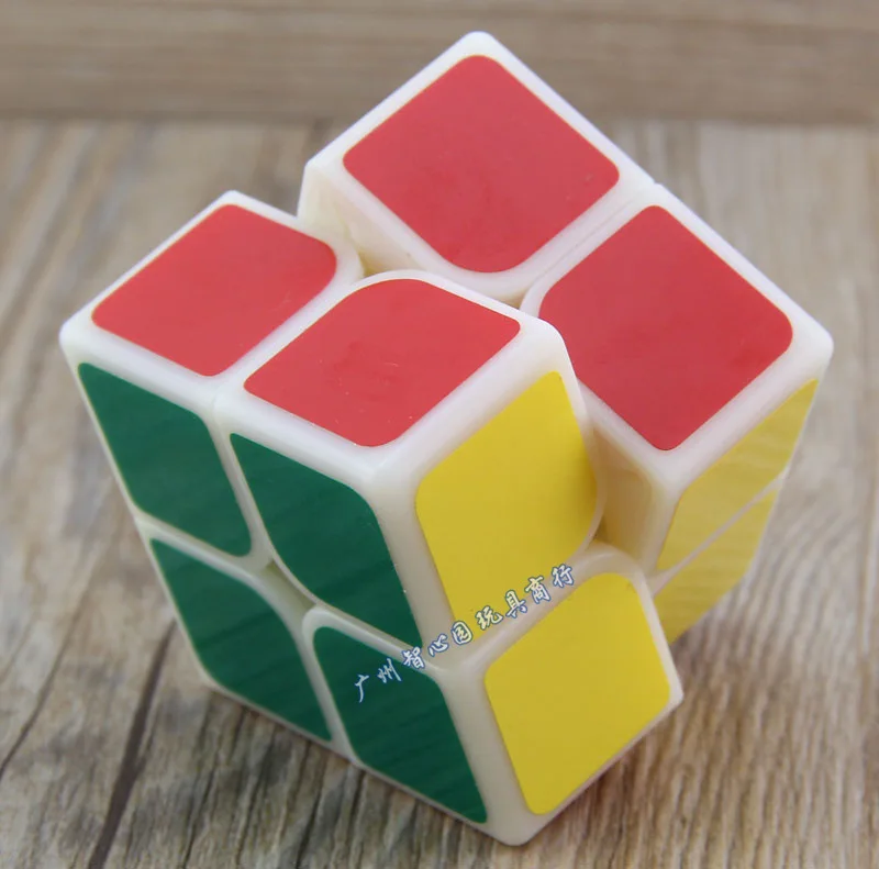 Вечерние является shi Шуан второго заказа Magic Cube 55 мм Клей Бумага-основной Цвет игра 2-заказ гладкой Стразы «Кубик Рубика» Детская образования