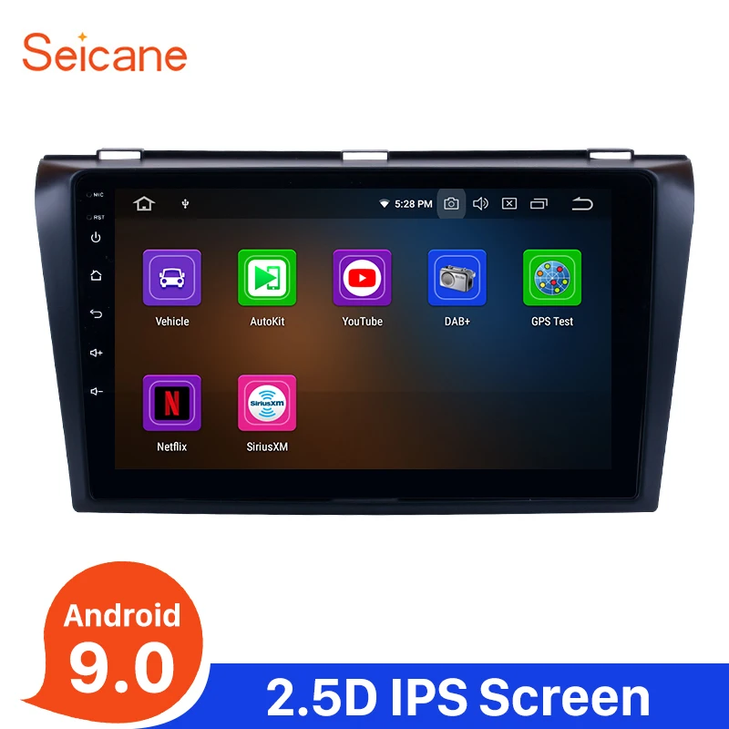 Perfect Seicane Android 9.0  Car Multimedia Player GPS Radio for 2004 2005 2006-2009 Mazda 3 support RDS Steering Wheel Control TV tuner 0