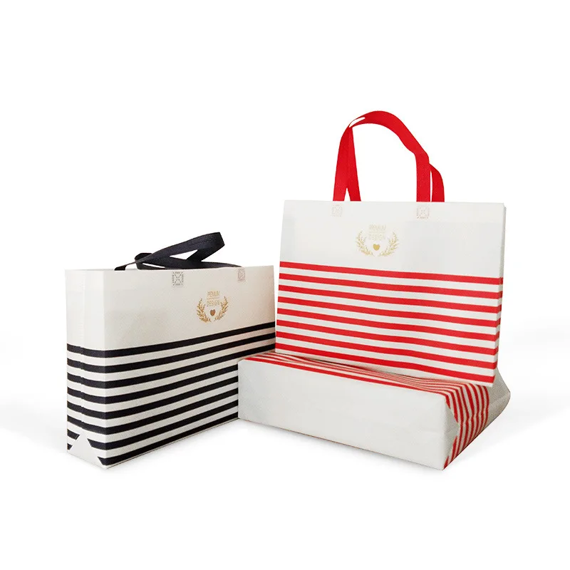 В настоящее время доступны полосы не-тканый ламинированный мешок экологически чистая одежда Обувная коробка мешок нетканый мешок экологически чистый