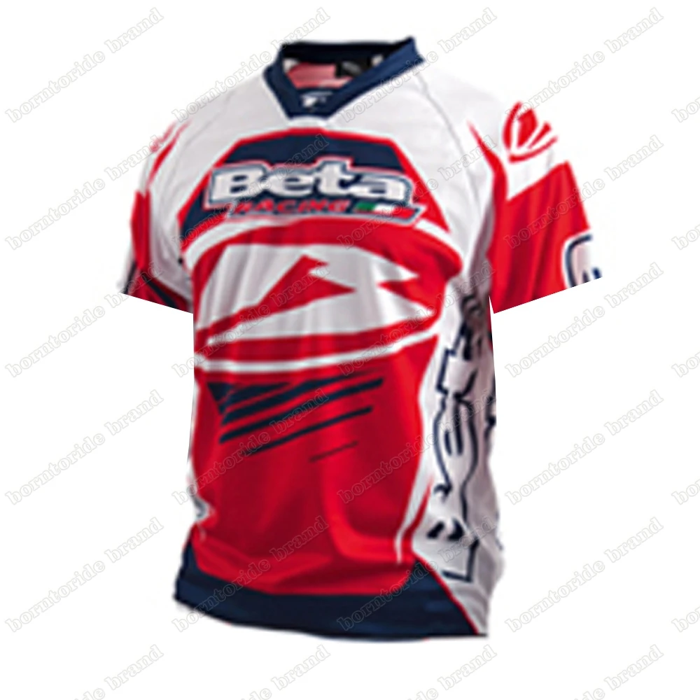 thumbnail image 1 of Camisetas de descenso para hombre, camisetas de ciclismo de montaña Beta Racing, camisetas de MTB, camisetas de moto DH todoterreno, ropa deportiva para motocross, camisetas de ciclismo todoterreno, 1 of 4