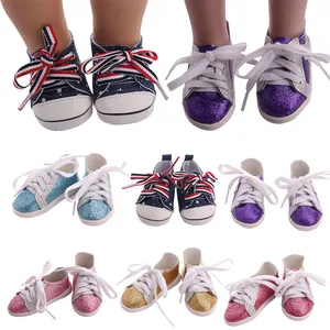 Doll Five-Pointed Star Logo Fashion Shoe Fit 18 Inch American Doll 40-43cm Born Baby Accessories For Baby Birthday Festival Gift