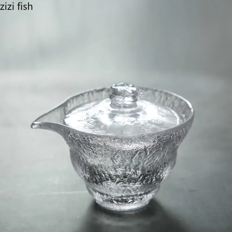 

Japanese-style Transparent Glass Kung Fu Tea Set Living Room Rest Tea Cup Heat-resistant Tea Ceremony Spare Parts